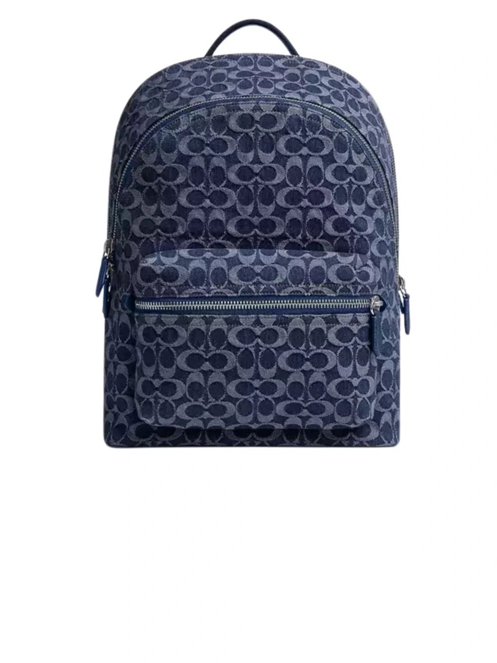 Coach Navy Signature Jacquard Men's Backpack